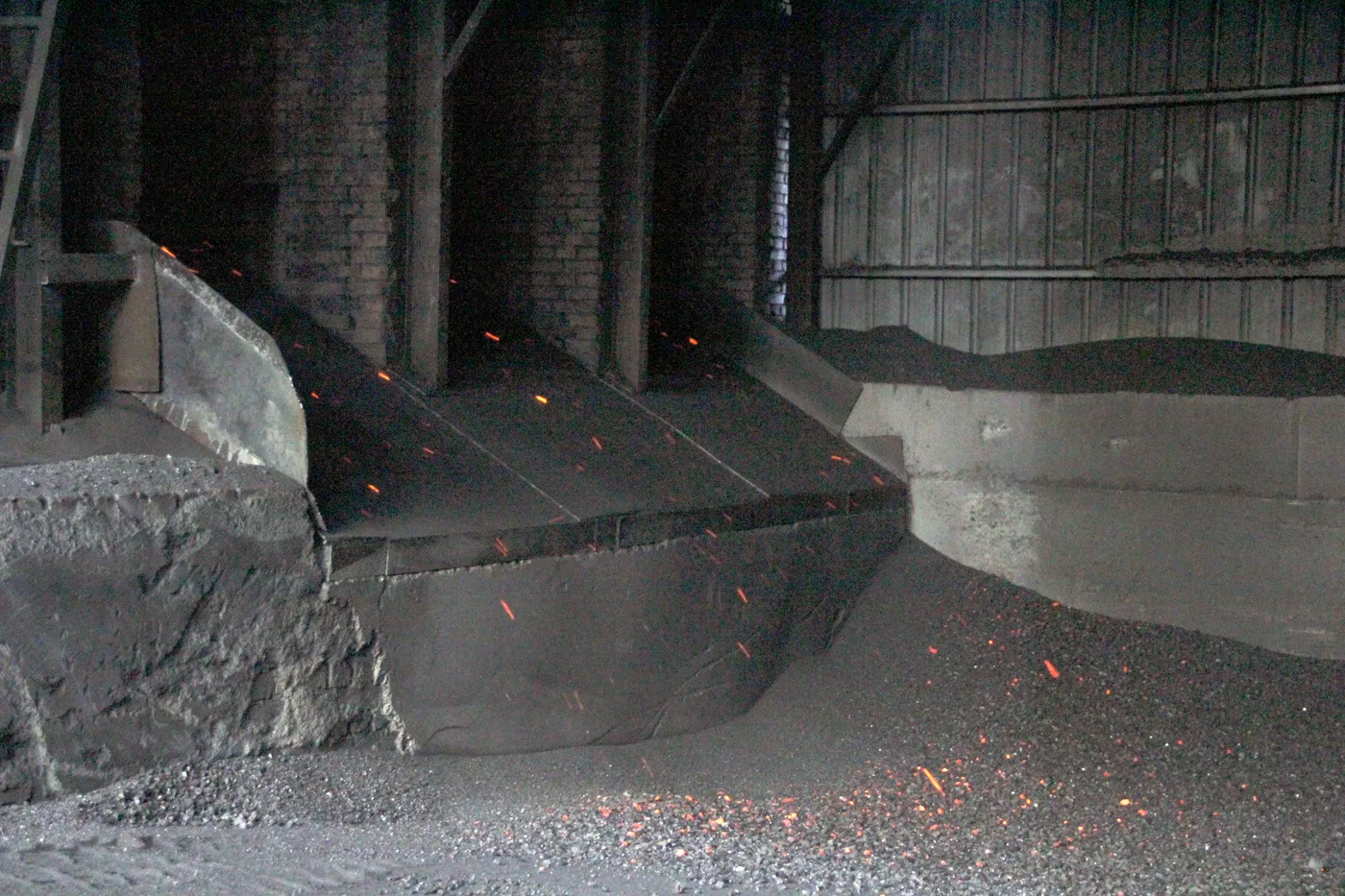 Calcination furnace exterior view